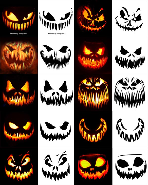 Evil Jack O Lantern Patterns