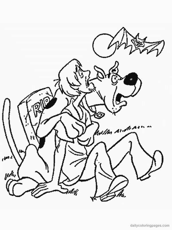 Scooby Doo Halloween Coloring Pages 4